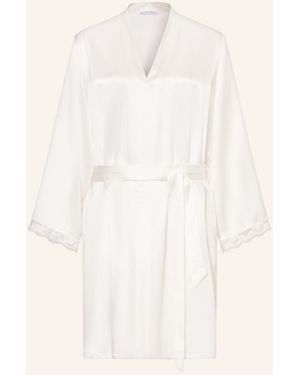 Simone Perele Damen-Morgenmantel LOVE ME aus Seide - Natur