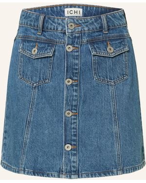 Ichi Jeansrock IHPAMILA - Blau