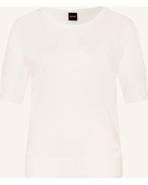 BOSS Strickshirt FIAFFU - Natur