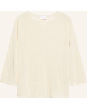 Comma, Pullover mit Leinen und 3/4-Arm - Natur