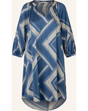 MINT & MIA Bedrucktes satin Kleid - Blau
