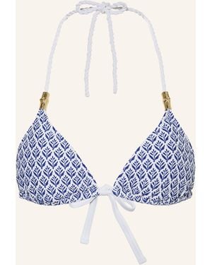 Heidi Klein Triangel-Bikini-Top CAPE COD - Blau