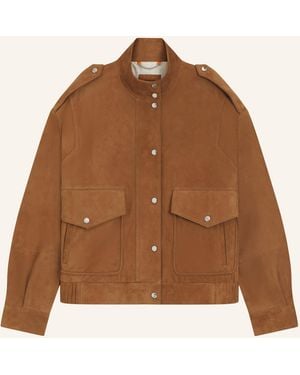 BOSS Leather C_SABEA Relaxed Fit - Braun