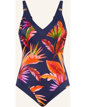 Charmline Badeanzug TROPIC VOYAGE mit Shaping-Effekt - Blau