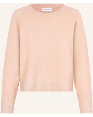 Samsøe & Samsøe Pullover NOR O-N SHORT mit Alpaka - Pink