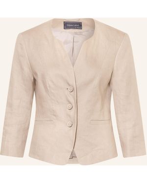 White Label Leinenblazer mit 3/4-Arm - Natur
