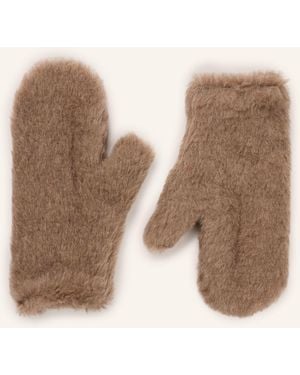 Max Mara Fäustlinge OMBRATO4 mit Alpaka - Natur