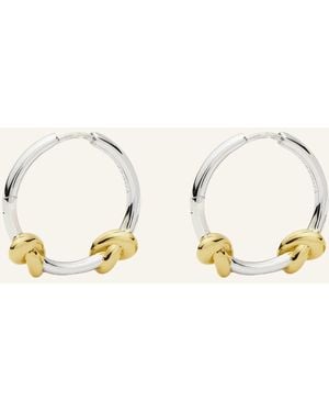 Missoma Creolen LUCY WILLIAMS KNOT SMALL HOOP EARRINGS by GLAMBOU - Natur