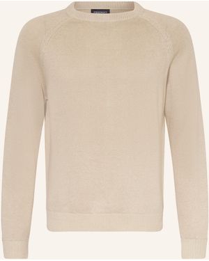 STROKESMAN'S Pullover mit Leinen - Natur