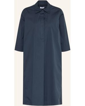 Rossana Diva Hemdblusenkleid mit 3/4-Arm - Blau