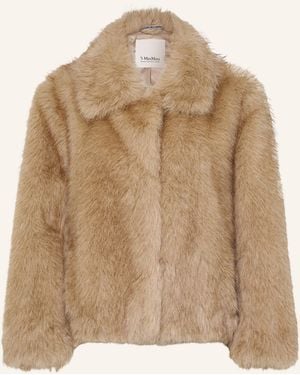 Max Mara Kunstfell-Jacke ALCE - Natur