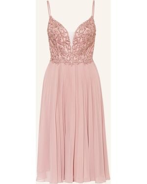 Unique Cocktailkleid mit Pailletten - Pink