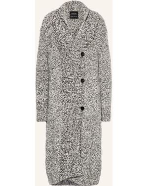 Marc Cain Strickjacke mit Glitzergarn - Grau