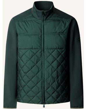 Hackett Sweatshirt HS LUXE HYBRID FZ - Grün