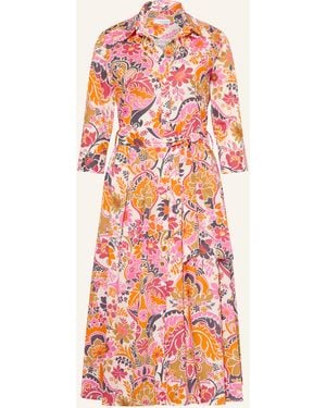 Rossana Diva Hemdblusenkleid mit 3/4-Arm - Rot