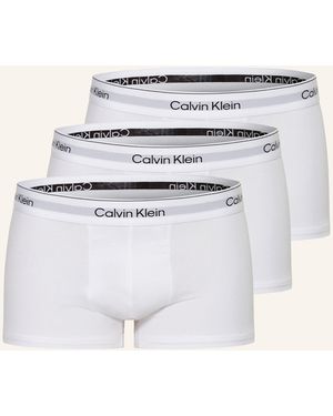 Calvin Klein 3er-Pack Boxershorts ICON COTTON STRETCH Low Rise - Natur