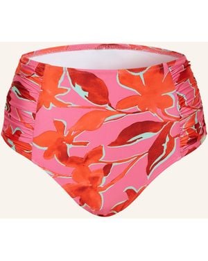 LIDEA® High-Waist-Bikini-Hose FUSED FLORALS - Pink