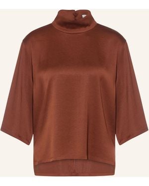 DRYKORN Blusenshirt ALETIA aus Satin mit 3/4-Arm - Braun