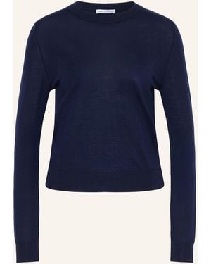 Mrs & HUGS Pullover aus Merinowolle - Blau