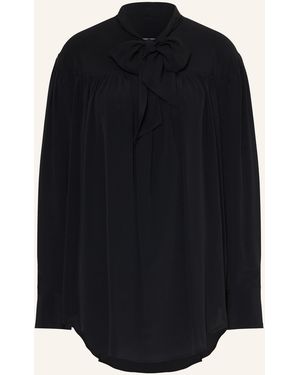 Ami Paris Schluppenbluse mit Seide - Blau