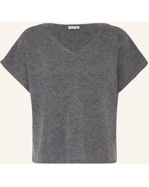 Mrs & HUGS Strickshirt aus Cashmere - Grau