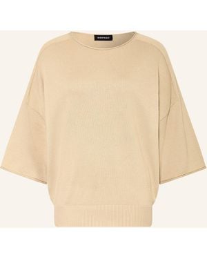 Repeat Cashmere Oversized-Pullover mit 3/4-Arm - Natur