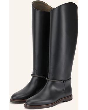 Brunello Cucinelli Stiefel mit Schmucksteinen - Schwarz