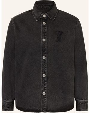Ami Paris Jeans-Overjacket - Schwarz