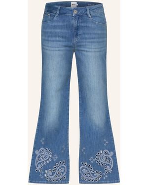 Brax Bootcut Jeans SHAKIRA S mit Lochspitze - Blau