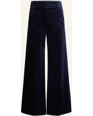 Windsor. Marlenehose aus Samt - Blau