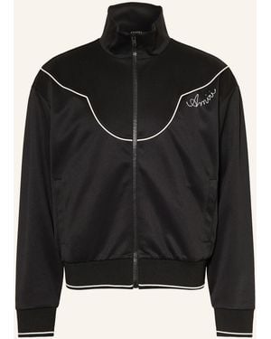 Amiri Track Jacket aus Satin - Schwarz
