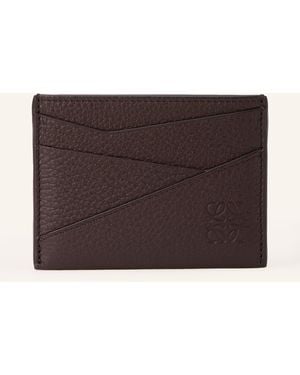 Loewe Kartenetui PUZZLE EDGE - Braun