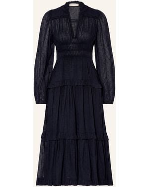 Ulla Johnson Kleid ARDELLE mit Rüschen - Blau