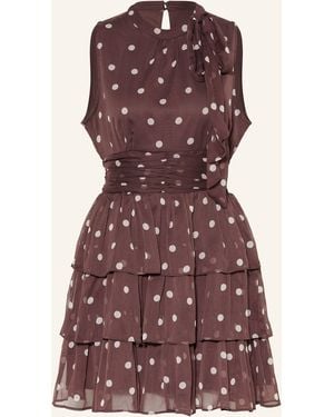 Neo Noir Kleid MAY mit Rüschen - Lila