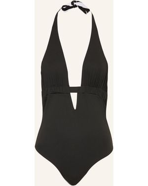 Max Mara Neckholder-Badeanzug BCHCHENZIA mit Cut-out - Schwarz