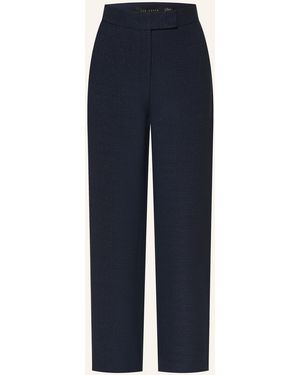 Ted Baker Marlenehose FLOXAT aus Bouclé mit Glitzergarn - Blau