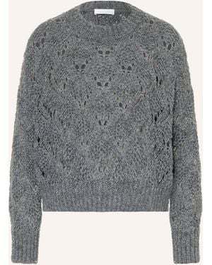 Rich & Royal Pullover mit Pailletten - Grau
