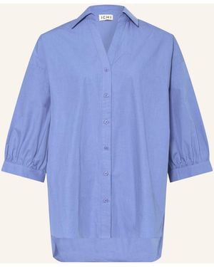 Ichi Bluse IHJALBA mit 3/4-Arm - Blau