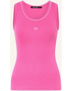 MARC AUREL Top mit Schmucksteinen - Pink