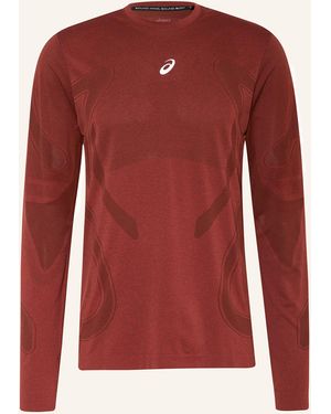 Asics Laufshirt ROAD SEAMLESS LS - Rot