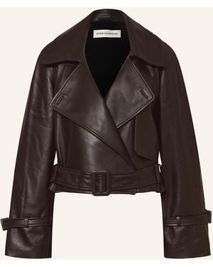 Nour Hammour Lederjacke HATTI - Schwarz