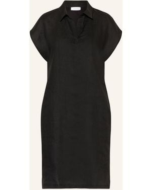 DARLING HARBOUR Polokleid im Materialmix - Schwarz