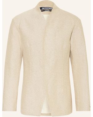 Jacquemus Sakko LA VESTE BASTIDE Extra Slim Fit mit Leinen - Natur
