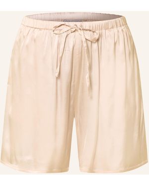 Essenza Schlafshorts NORI UNI aus Satin - Natur