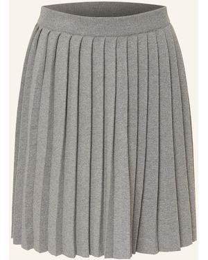 Riani Strickrock mit Plissees - Grau