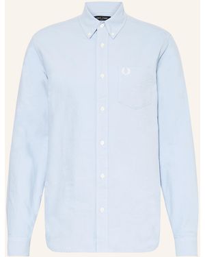 Fred Perry Hemd Regular Fit - Blau