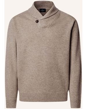 Hackett Pullover SHAWL SWEATER - Grau