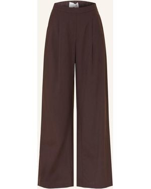 LeGer Studio Marlenehose JEMIE mit Leinen - Braun