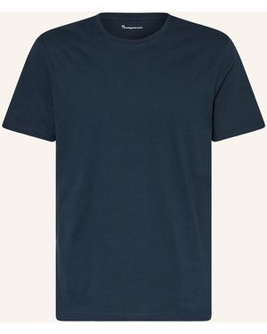 Knowledge Cotton T-Shirt AGNAR - Blau