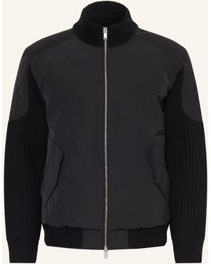 Moose Knuckles Daunen-Blouson MAGNUS im Materialmix - Schwarz